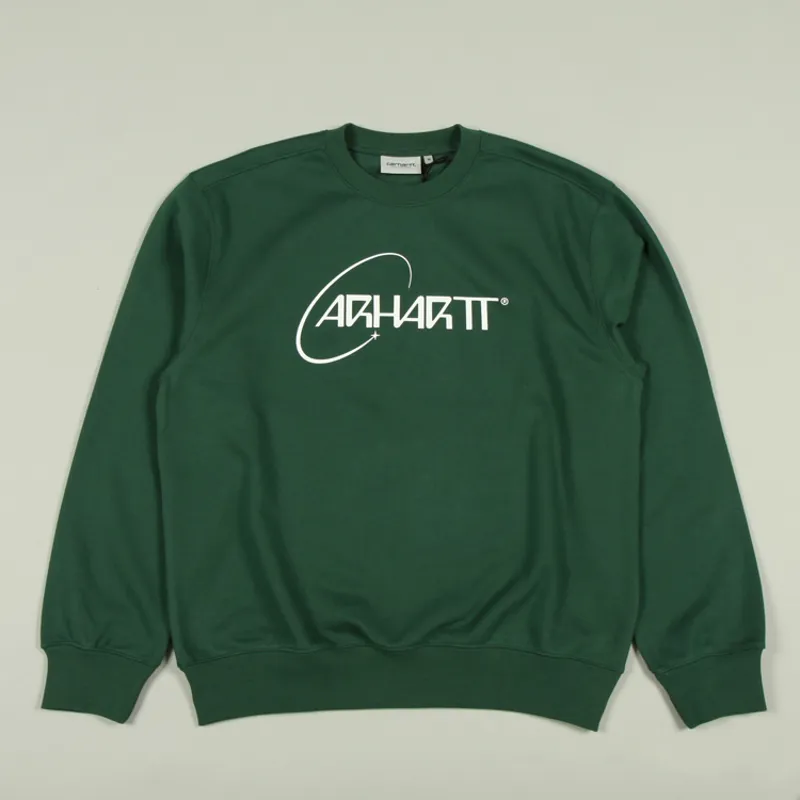 Carhartt WIP Orbit Sweat - Treehouse/White